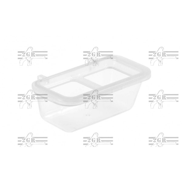 Art.467 plast. krmidlo malé s plast.  hakmi a plast.mriežkou